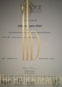 Debbie Allen, certificate 7 of 10