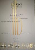Debbie Allen, certificate 8 of 10