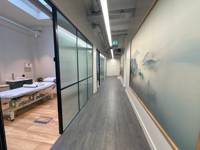 Corridor and room 18