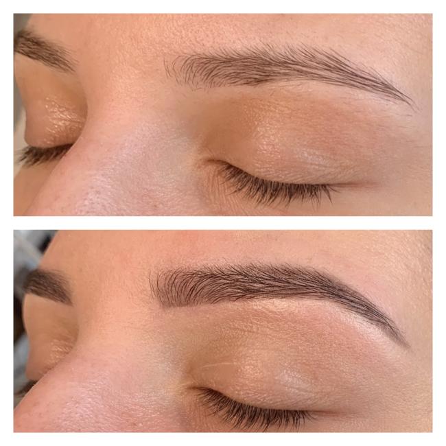 HD Brow before and after
