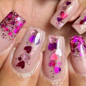 glitter nails 