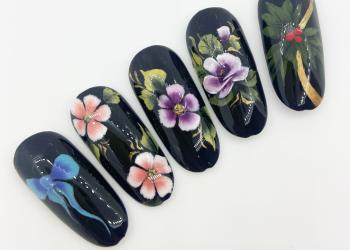 One stroke nail art