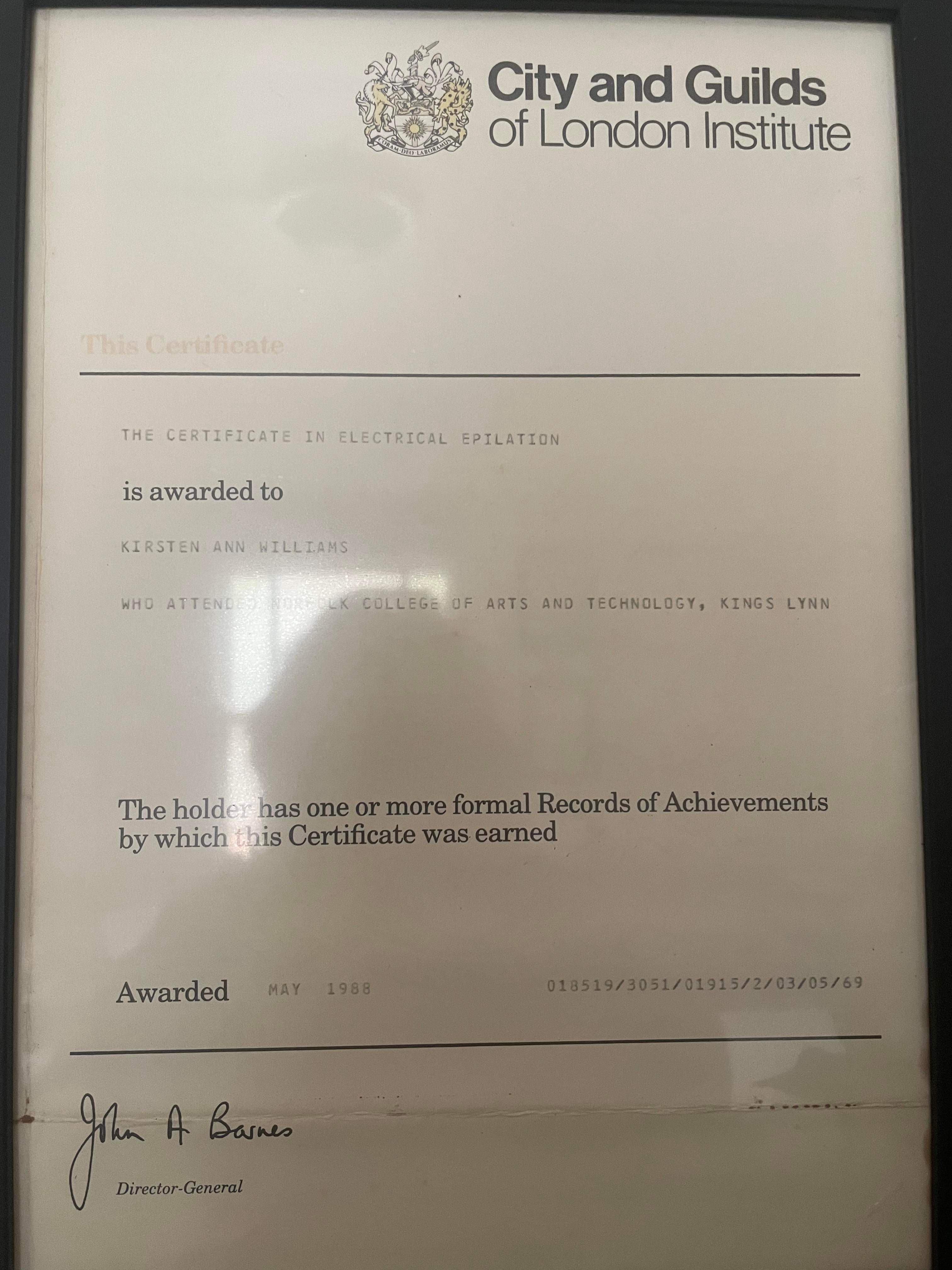 Certificate