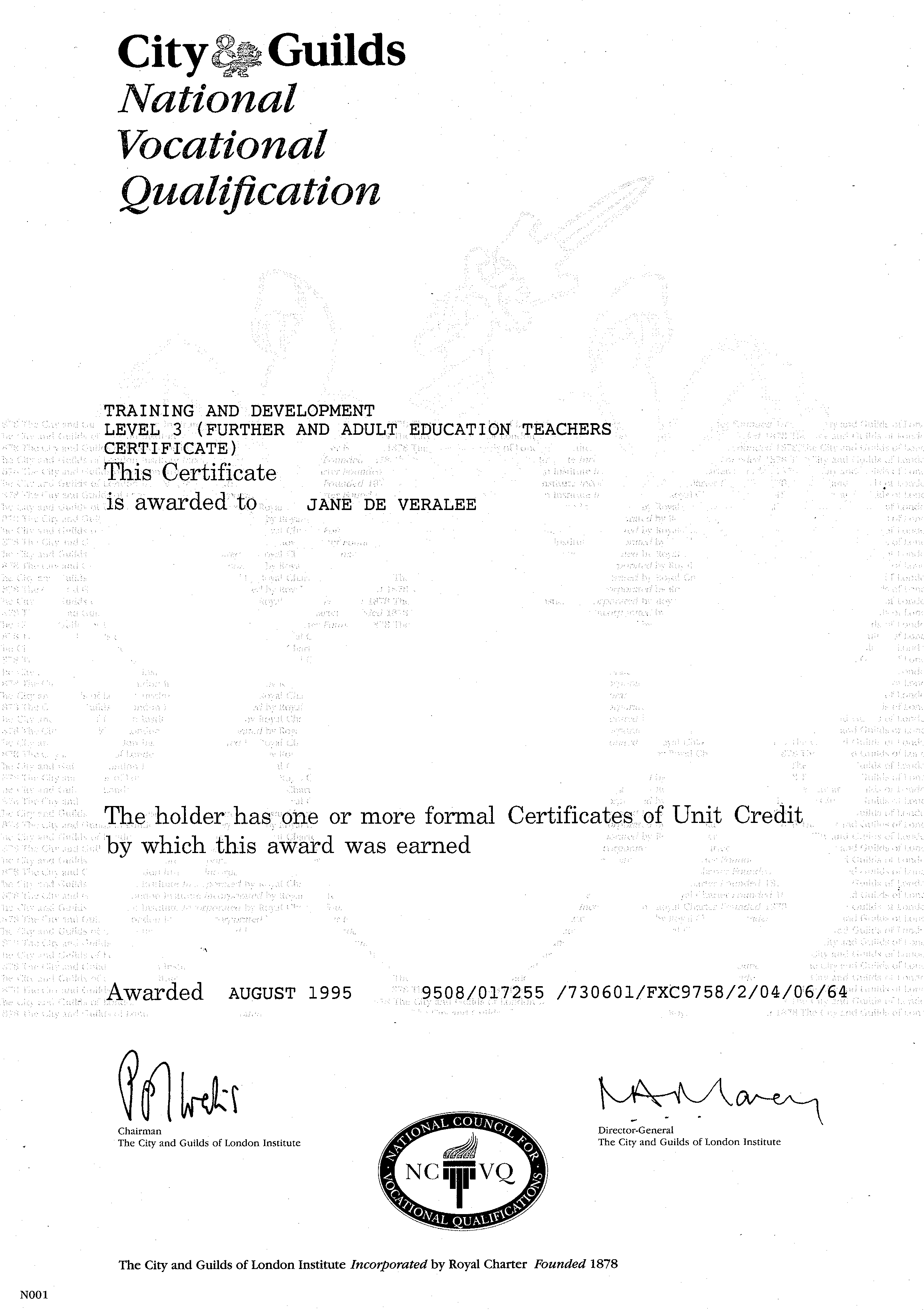 Certificate